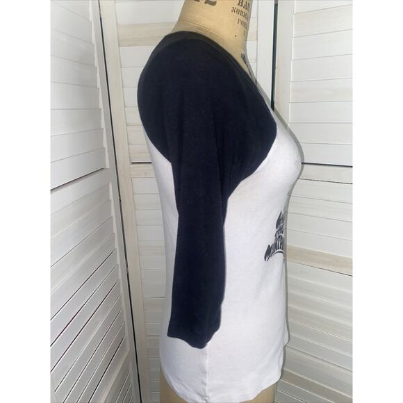 Firestone Walker Brewing Co. 805 Women's Medium Black White Henley T-Shirt - Picture 3 of 7